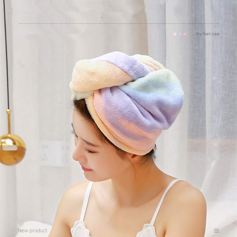 TYONMUJO Microfiber Hair Drying Wrap Towel for Women