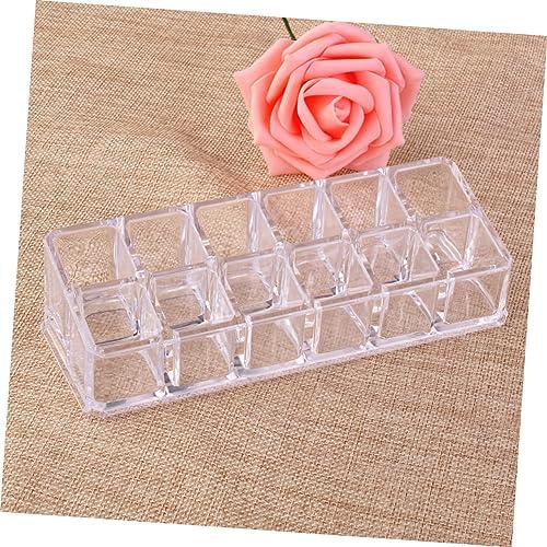 HONMEET Acrylic Lipstick Display Rack 12 Slot Organizer