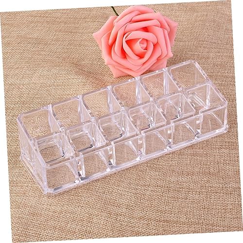 PENIKOKO Clear Acrylic Lipstick Display Stand for Organizing Makeup