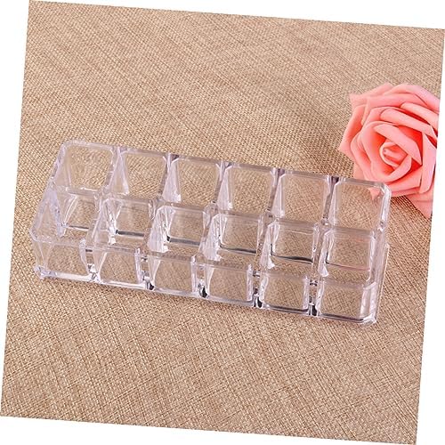 PENIKOKO Clear Acrylic Lipstick Display Stand for Organizing Makeup