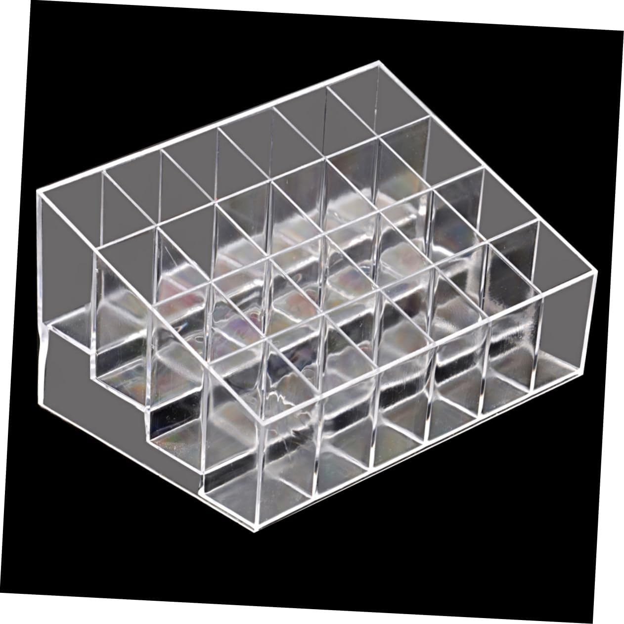 LIFKOME Clear Acrylic Lipstick Display Rack with 24 Compartments