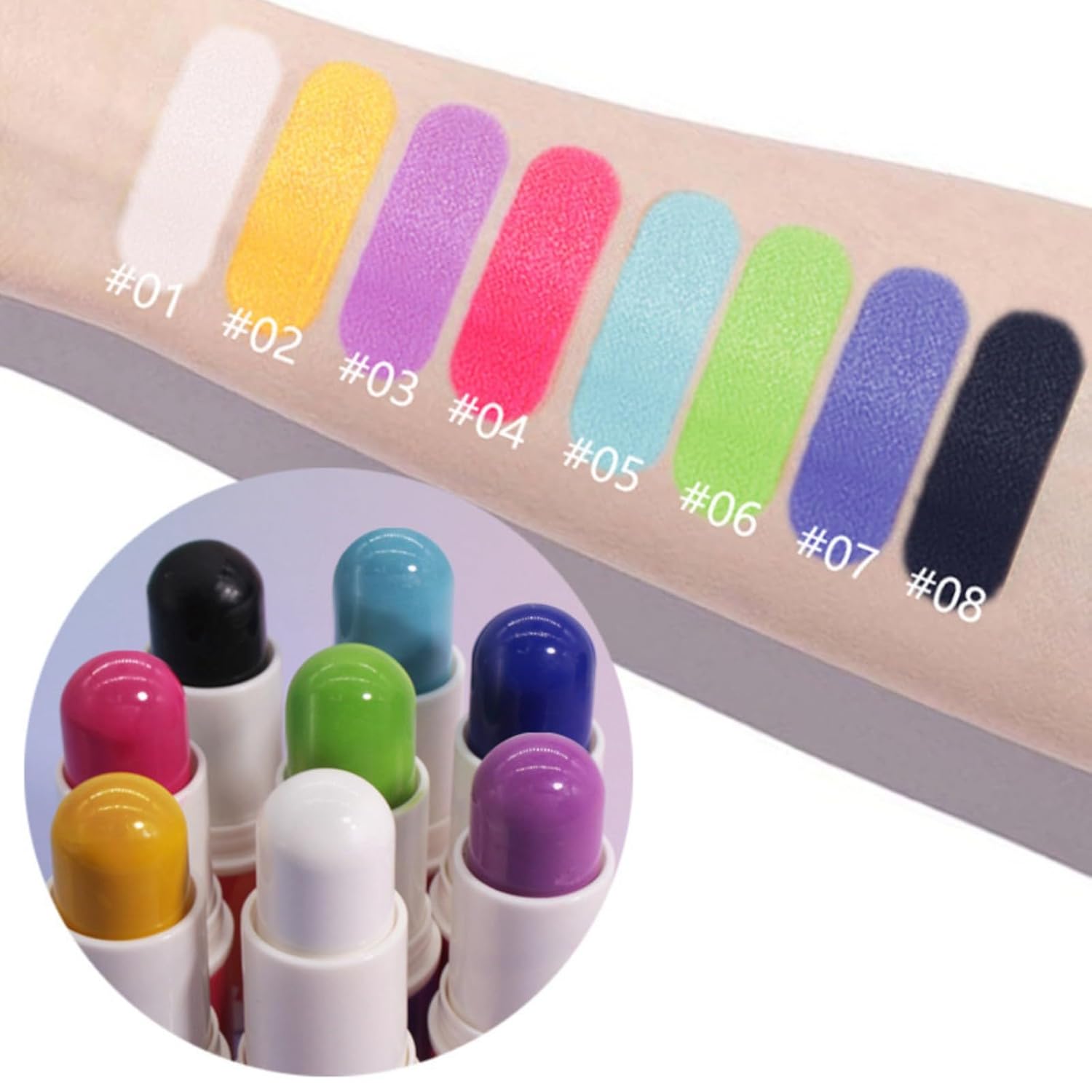 Dark Blue Body Paint Stick Non-Toxic Waterproof