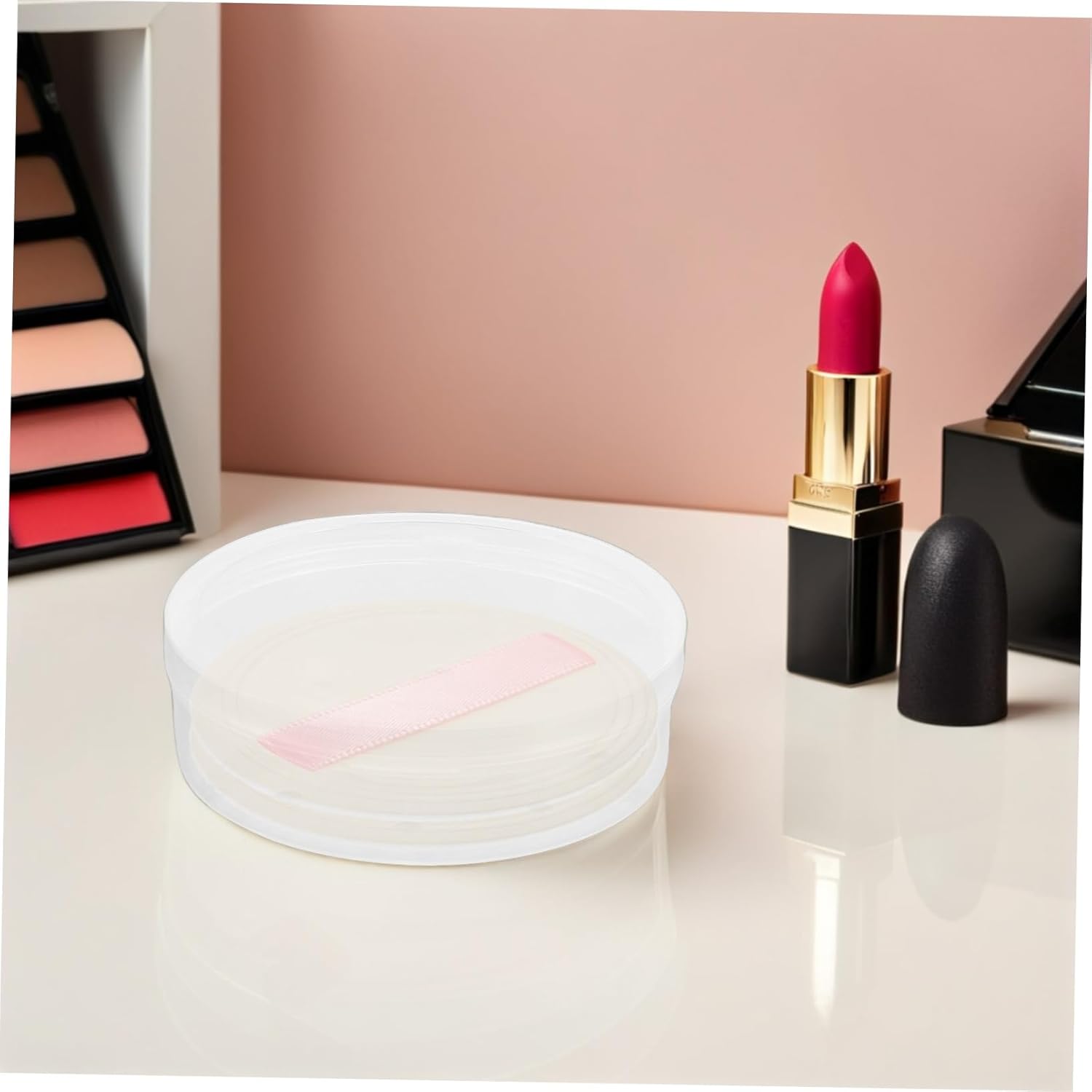 2pcs Transparent Powder Puff Holder Case for Travel