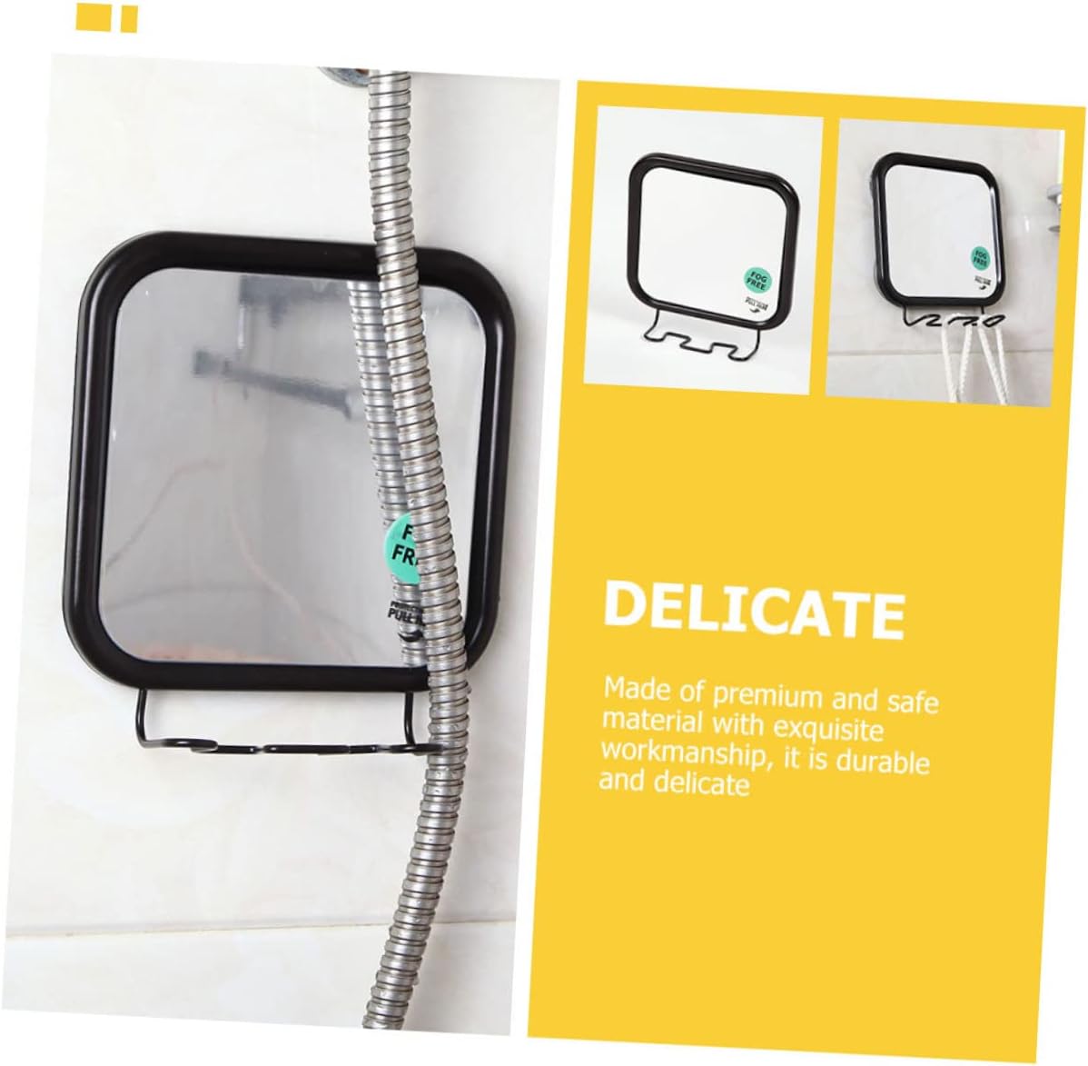 DOITOOL Makeup Mirror with Hook and Fogless Design