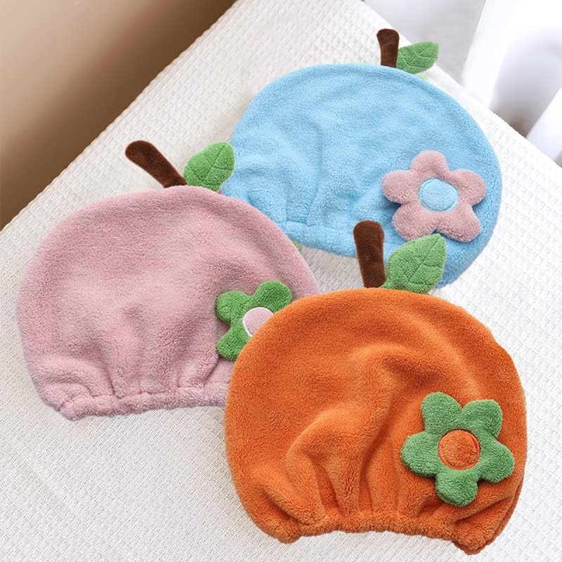Foyadi Hair Drying Towel for Kids Girls with Cute Cartoon Design