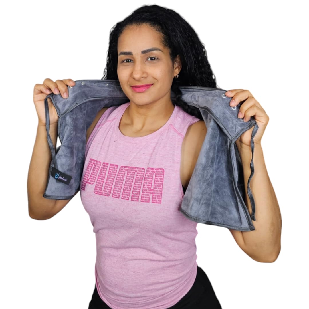 JADASH Grey Microfiber Shoulder Cape Towel