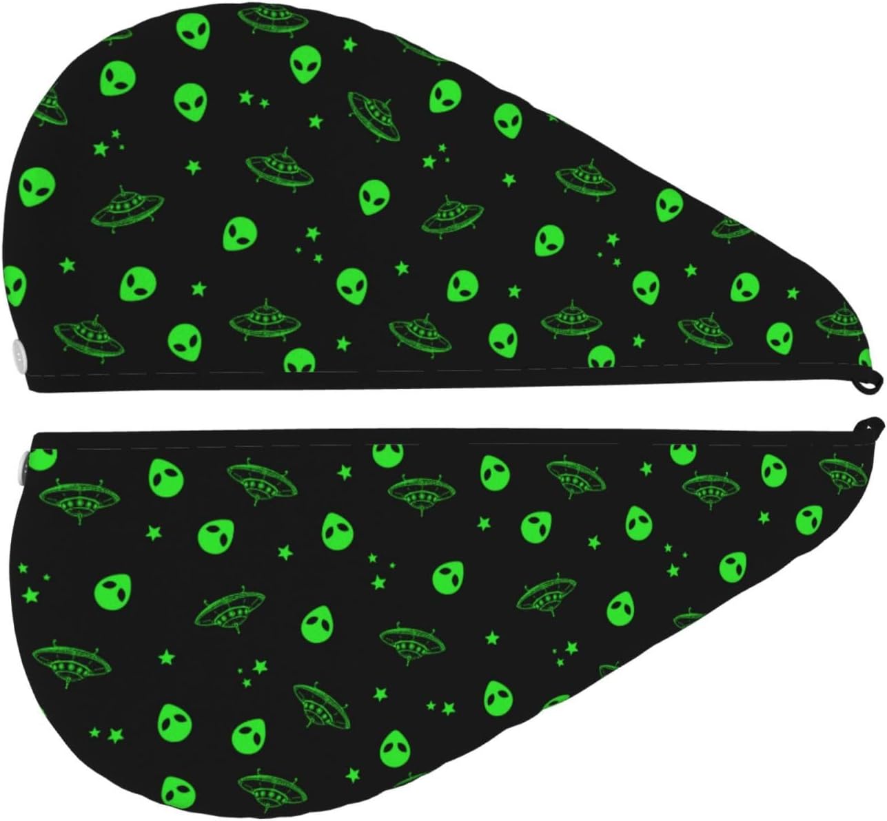 Galaxy Alien Hair Towel Wrap for Men Women Curly Long Thick Hair