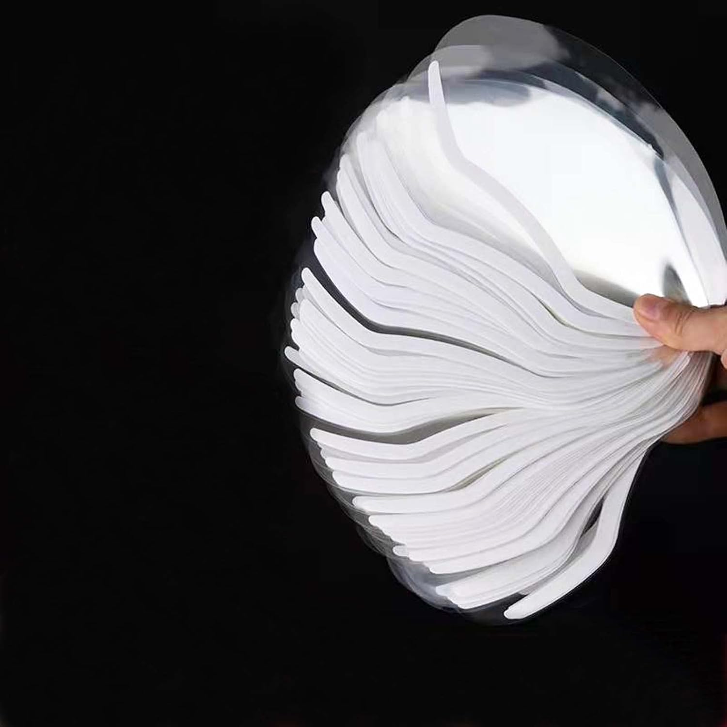 Medsuo 50pcs Clear Face Visors for Microblading and Eyelash Extensions