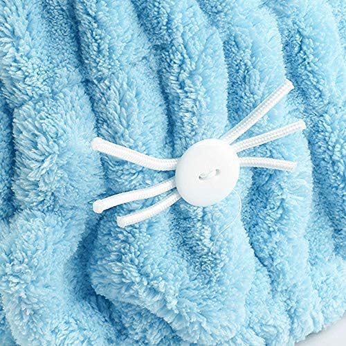 2Pcs Ultra Absorbent Microfiber Hair Drying Towel with Cute Kitty Ears Design
