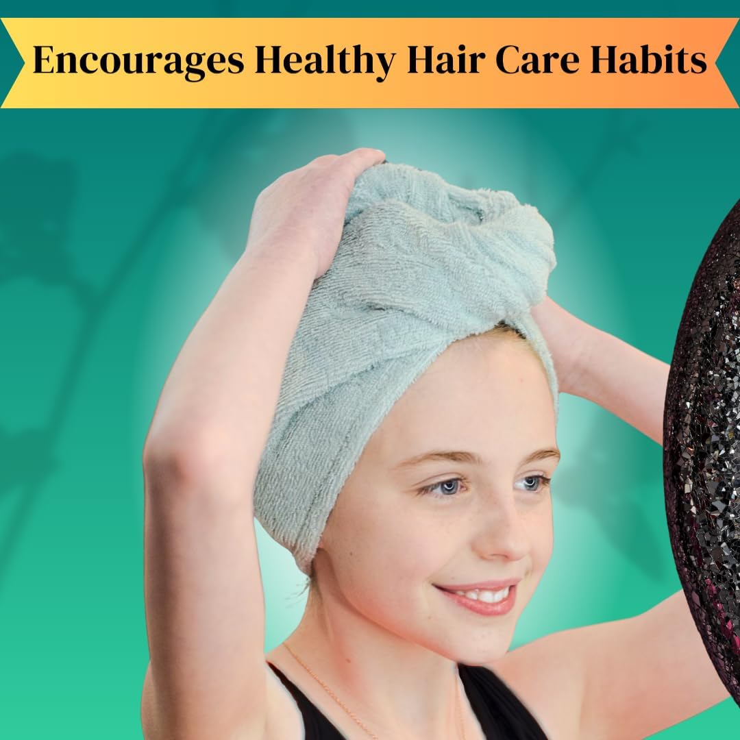 Birch Bay Hair Towel Wrap for Kids Set of 2