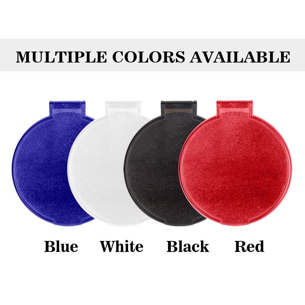 Compact Round Makeup Mirror Set of 3 26 x 237 Red