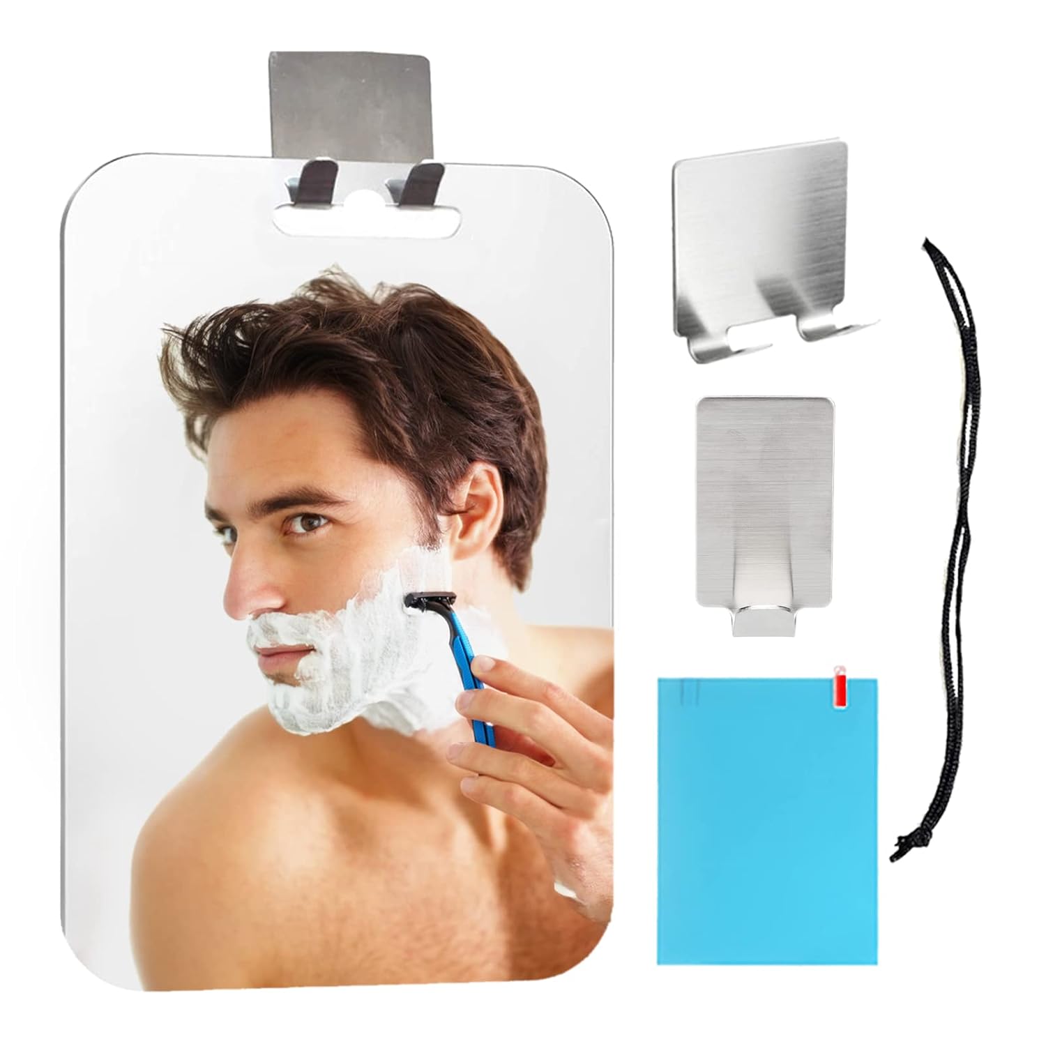 TITA-DONG Fogless Shower Mirror with Hook
