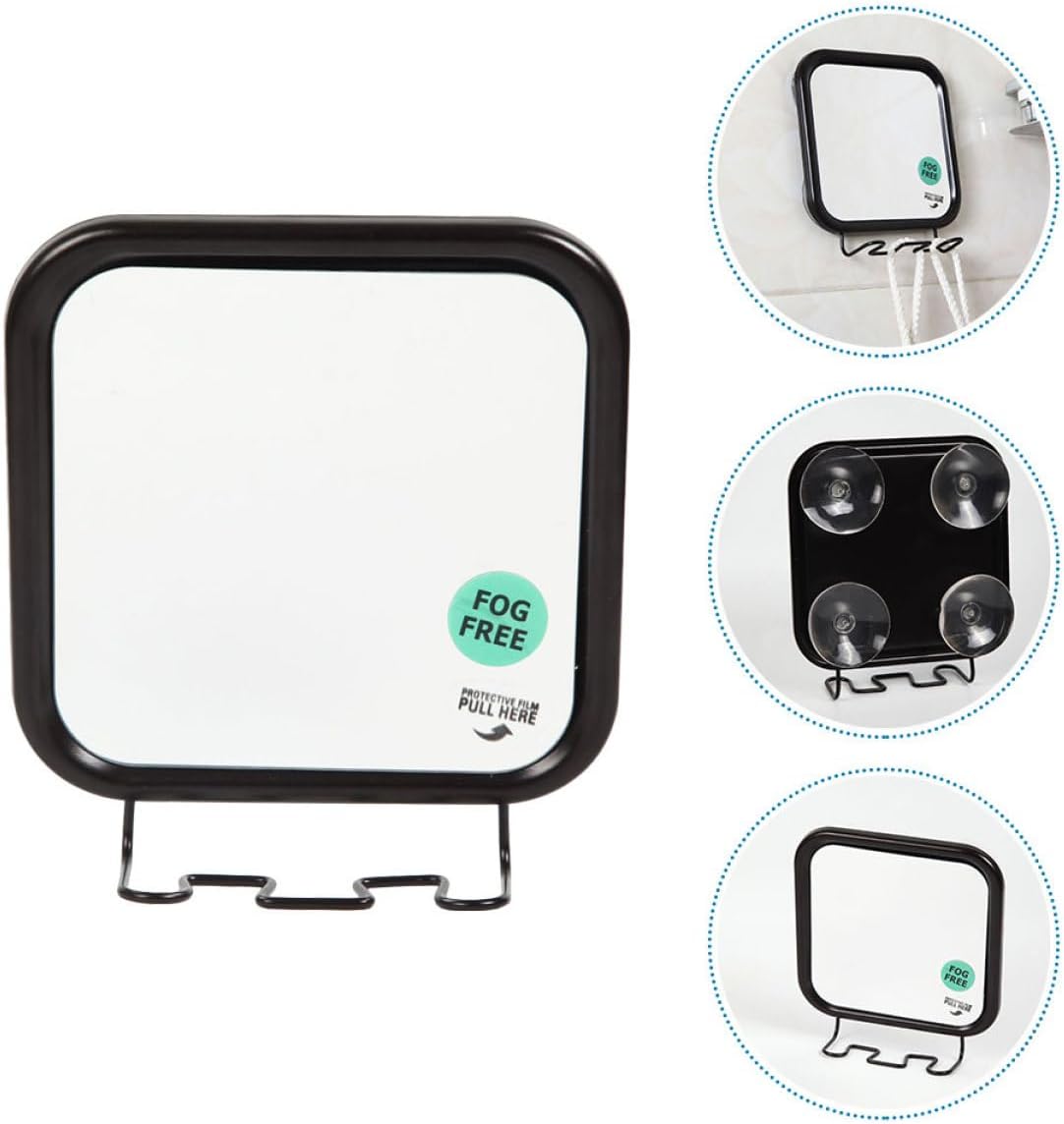 Ipetboom Wall-Mounted Suction Mirror for Shower and Vanity