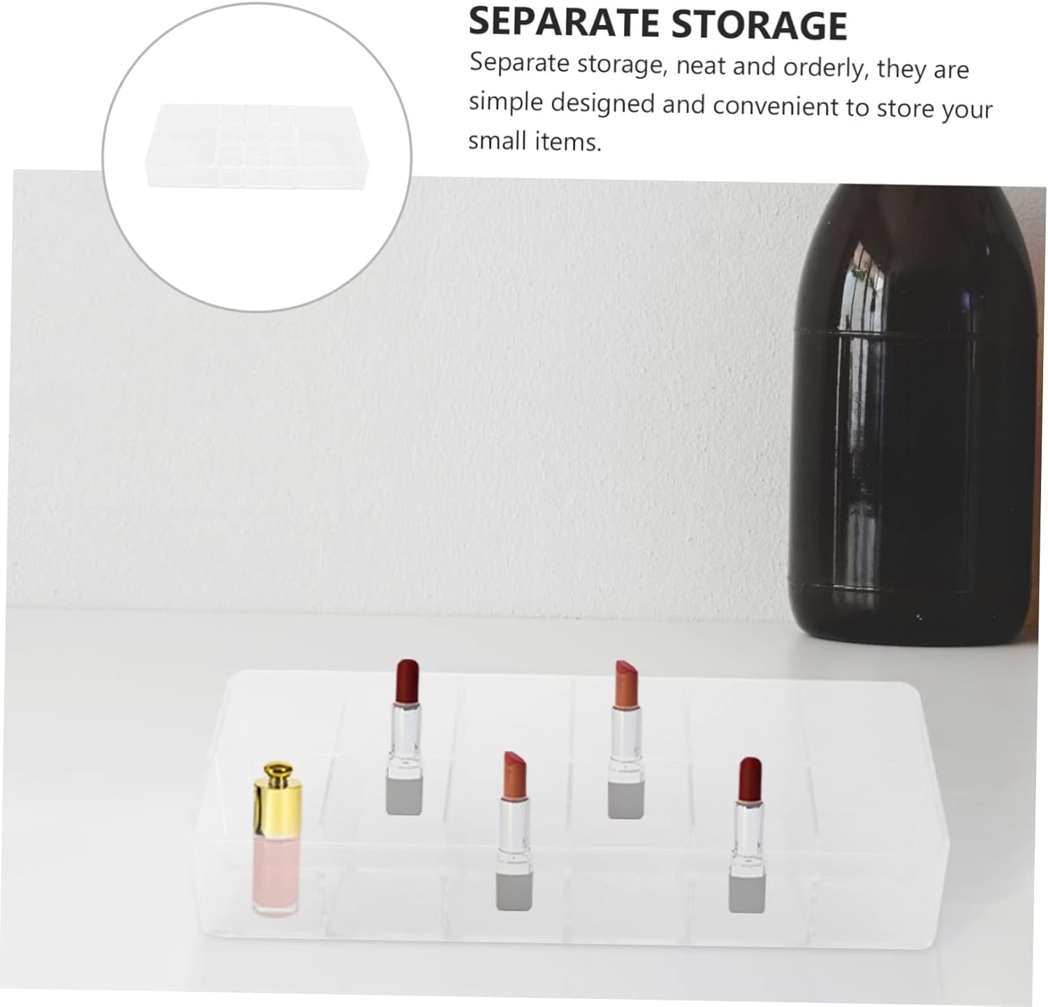 FRCOLOR Multi-Grid Lipstick Display Case