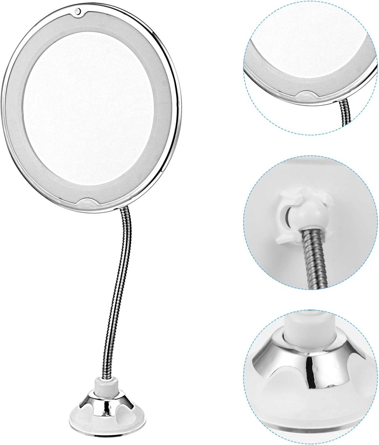 DOITOOL 10x Magnifying LED Vanity Mirror