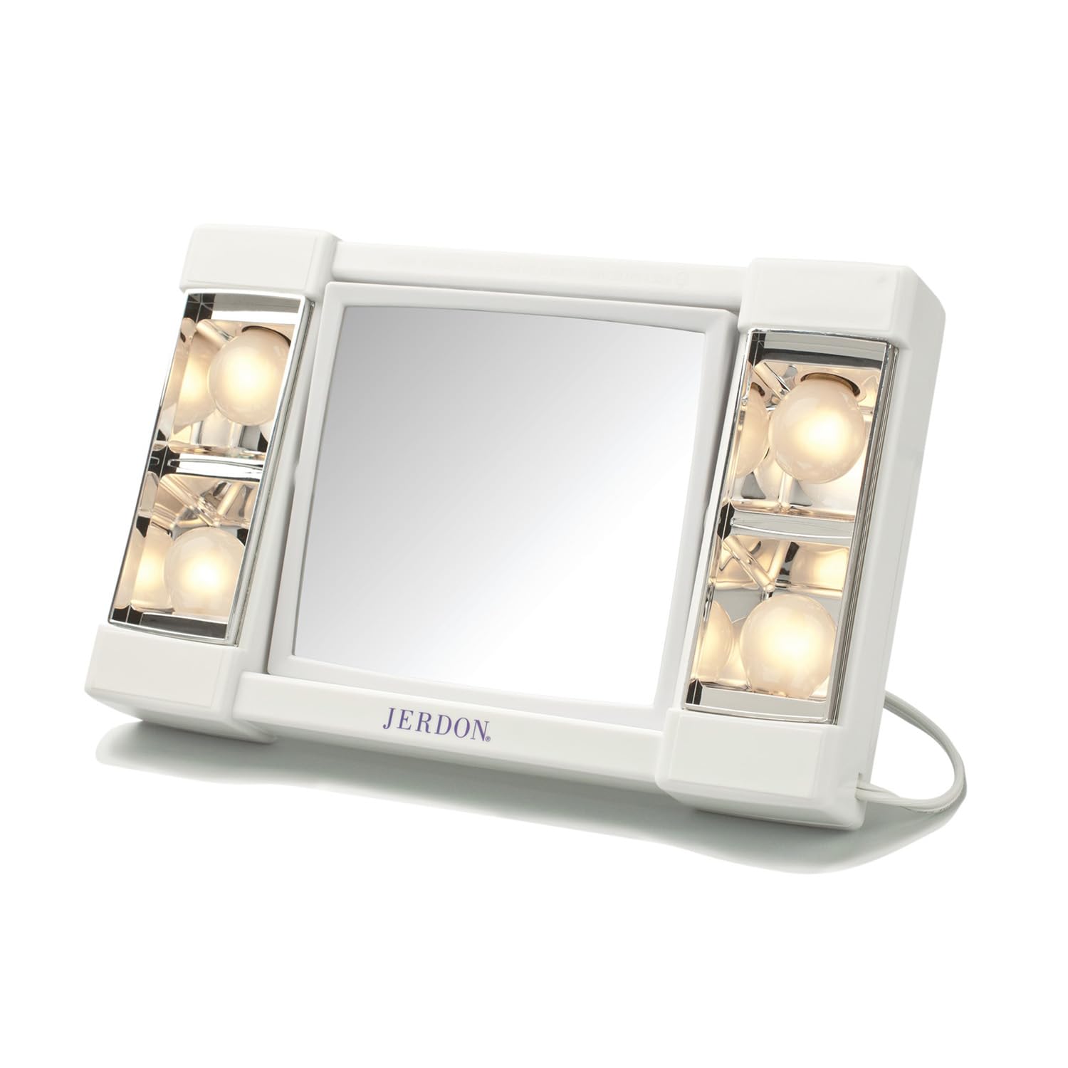 JERDON Two-Sided Makeup Mirror with 3X Magnification