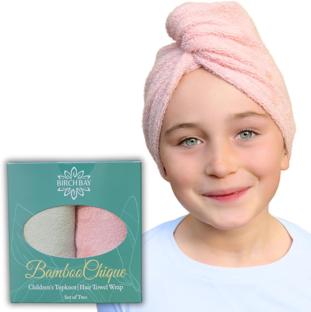 Birch Bay Kids Hair Towel Wrap Set of 2