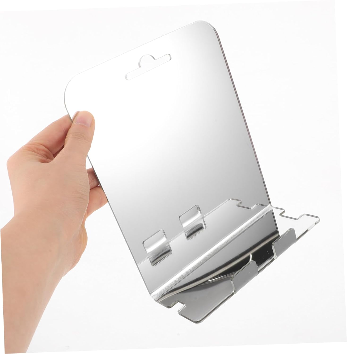 Stainless Steel Hook Anti-Fog Shower Mirror for Men