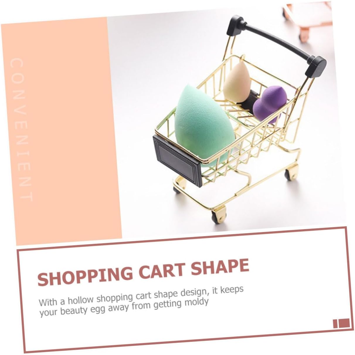 Makeup Sponge Holder Yellow Storage Rack