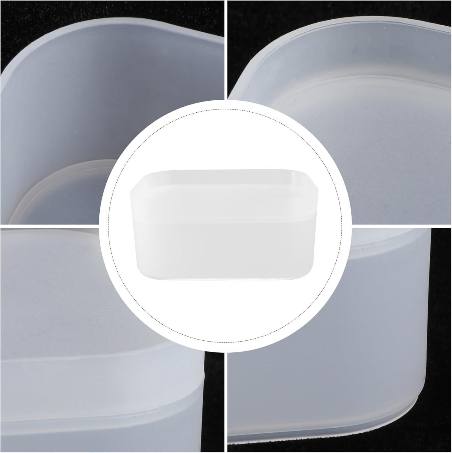 Mikinona 1Pc Transparent Cosmetic Storage Box Desktop Makeup Organizer