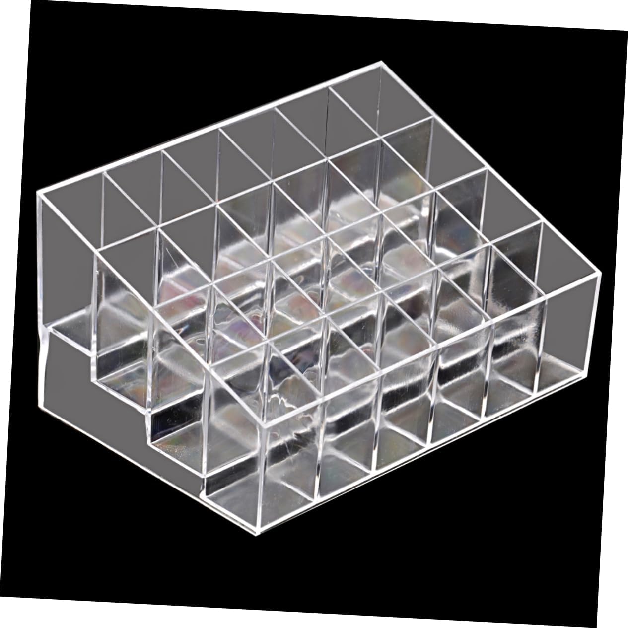 Slot Clear Acrylic Lipstick Organizer for Cosmetics Display