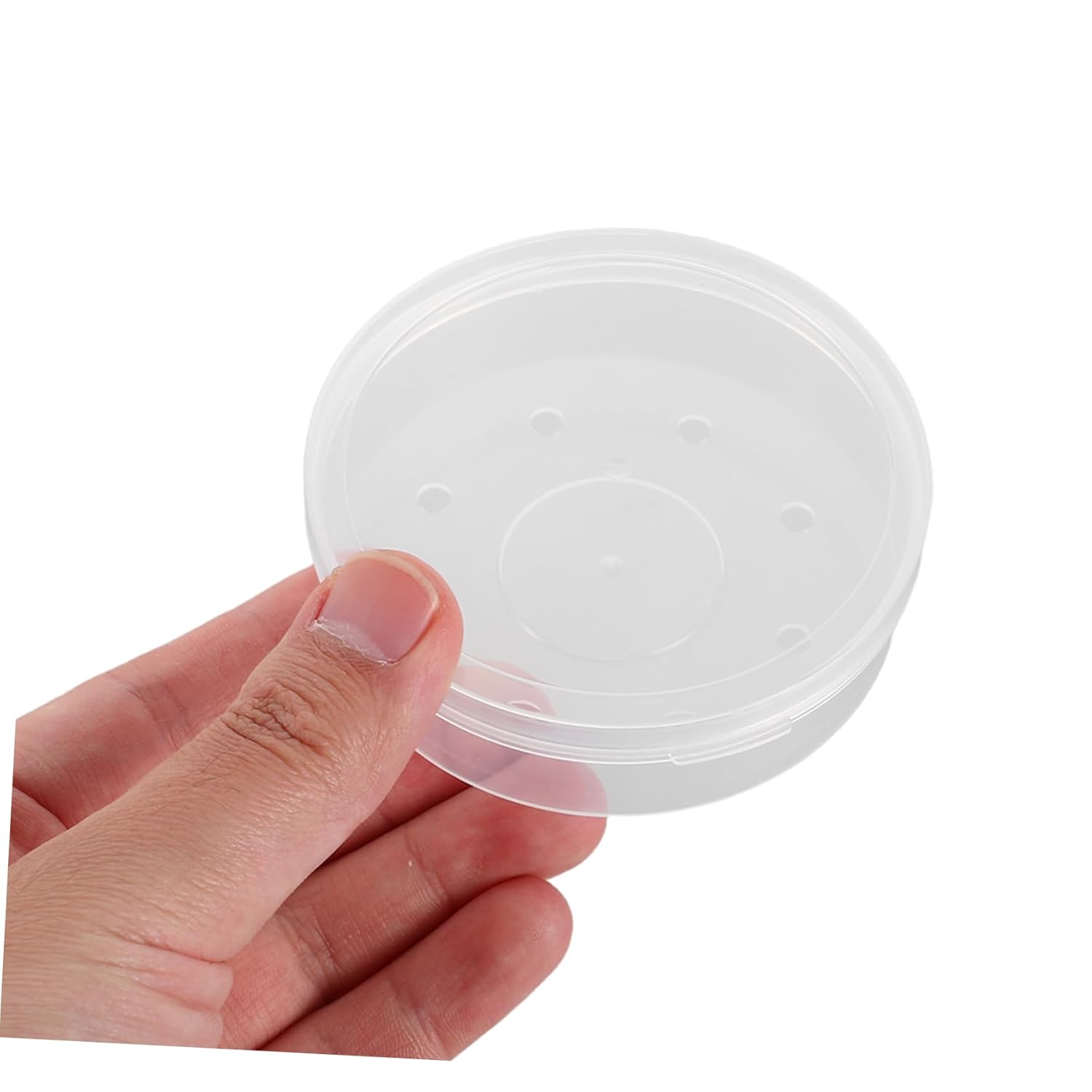 2pcs Transparent Powder Puff Holder Case for Travel