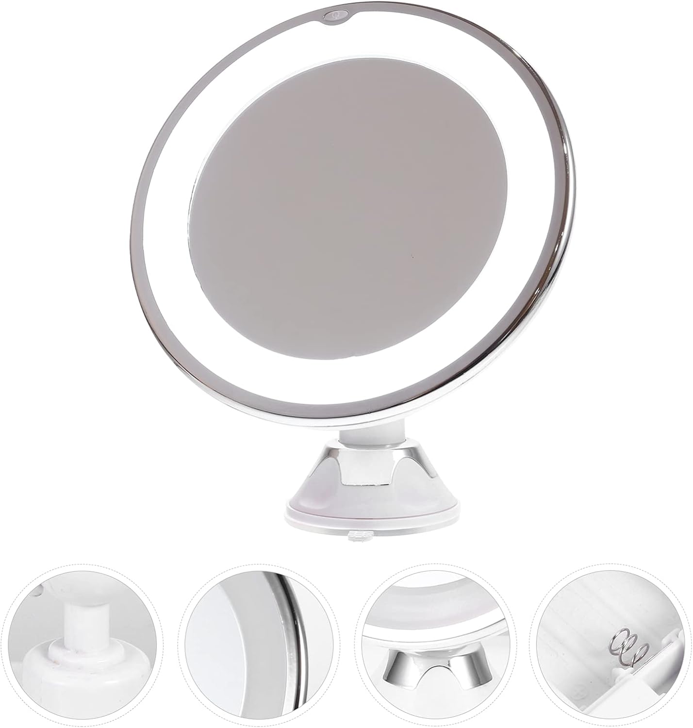 Angoily 10x Magnification LED Makeup Mirror for Women