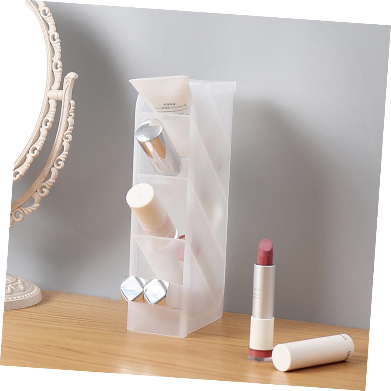 SEWACC Toiletry Makeup Container Multi Compartment Cosmetic Case