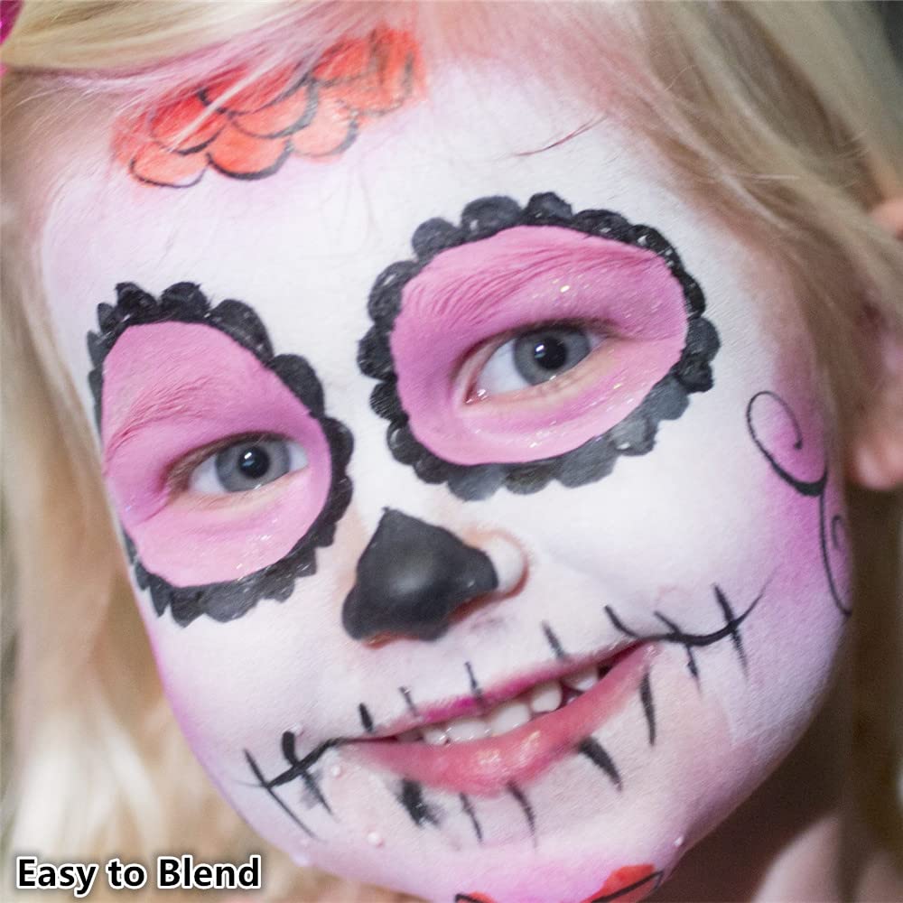 Go Ho 3-in-1 Clown Face Paint Set for Halloween