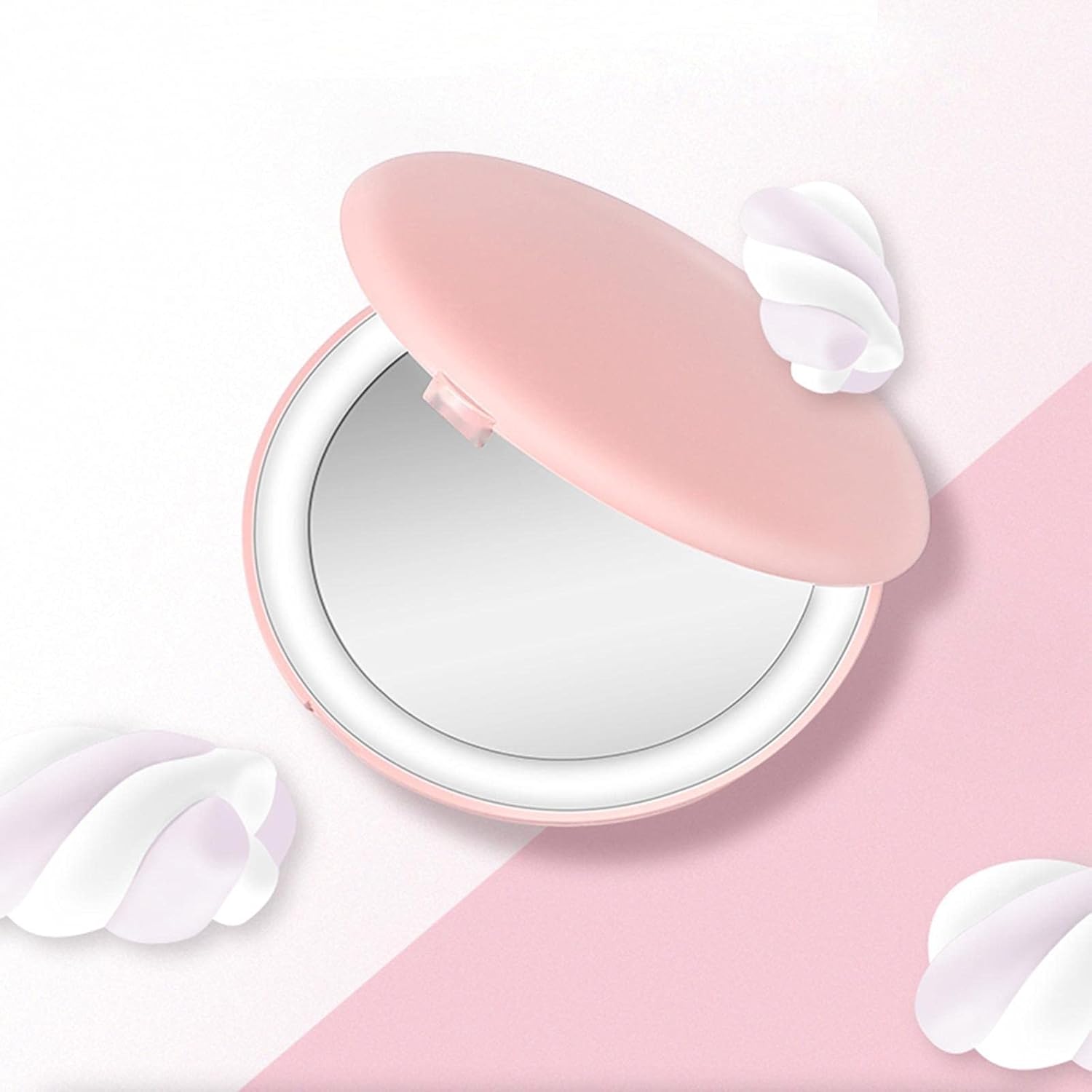 HengJuLe Makeup Mirror with LED Light and Magnifying Glass