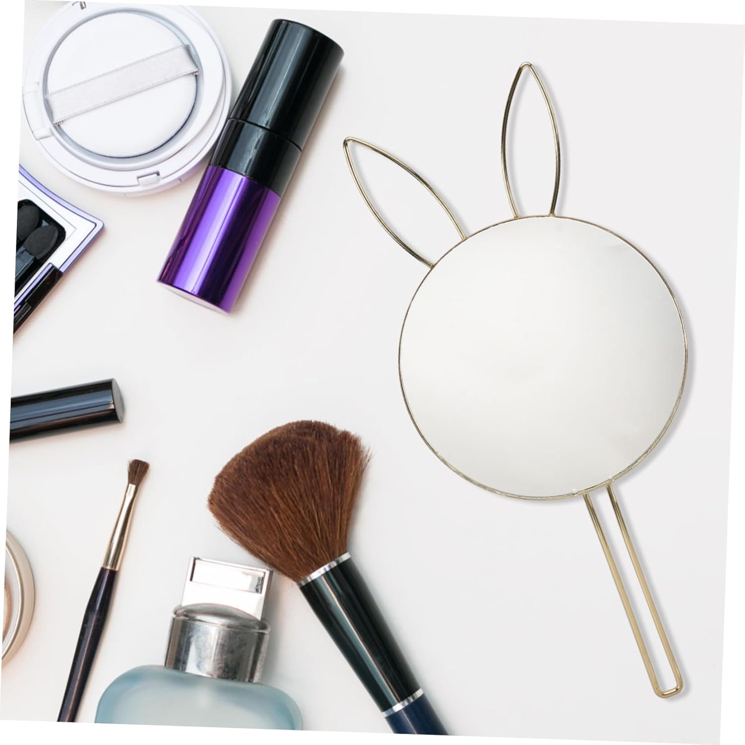 Beaupretty Wall Mounted Bunny Ear Cosmetic Mirror