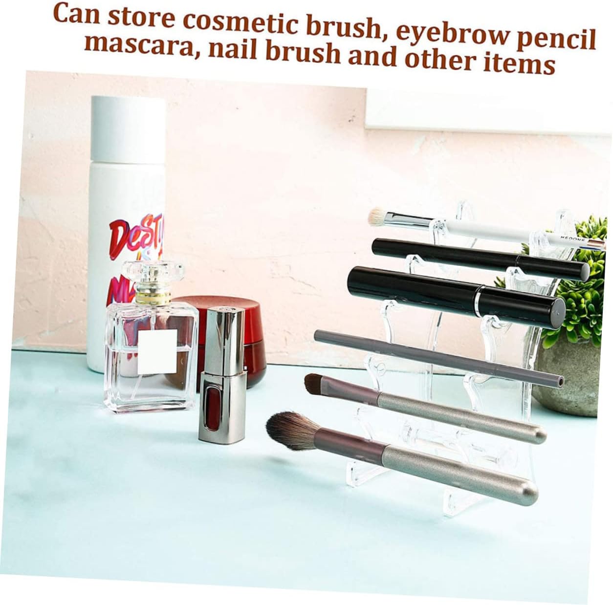 1Pc Arc Shaped Makeup Display Stand Organizer