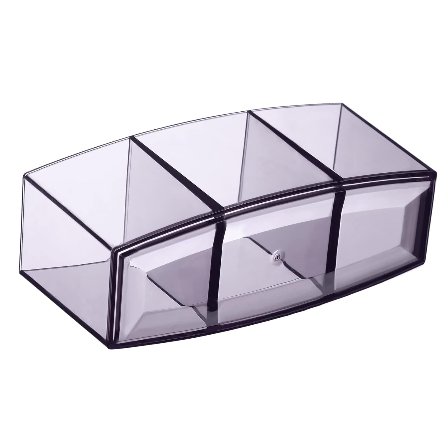HBlife Clear Makeup Brush Holder Organizer with 3 Slots 1