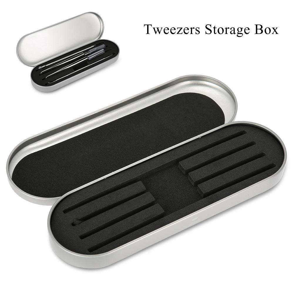 Sonew Silver Eyelash Tool Storage Box