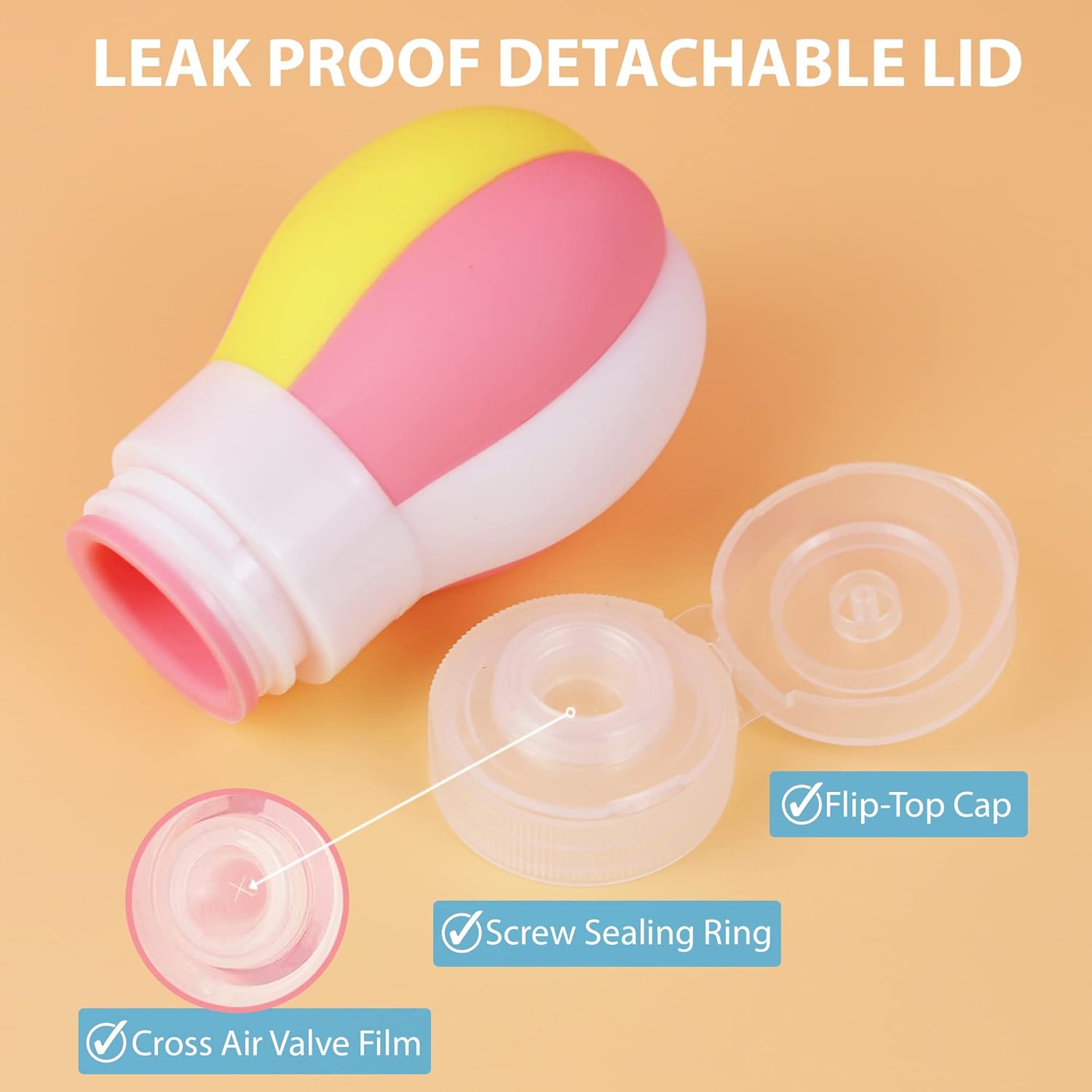 Primo Lines 3-Piece Hot Air Balloon Travel Bottles Set