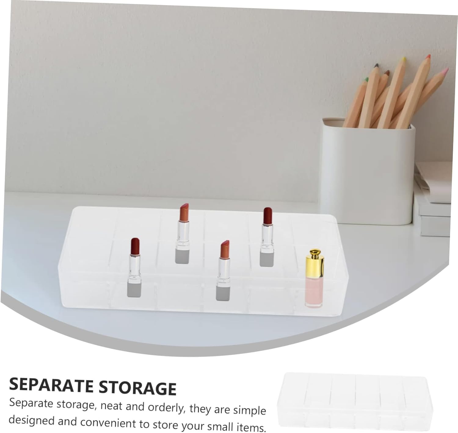 Hemoton Lip Gloss Organizer Sturdy Space-saving