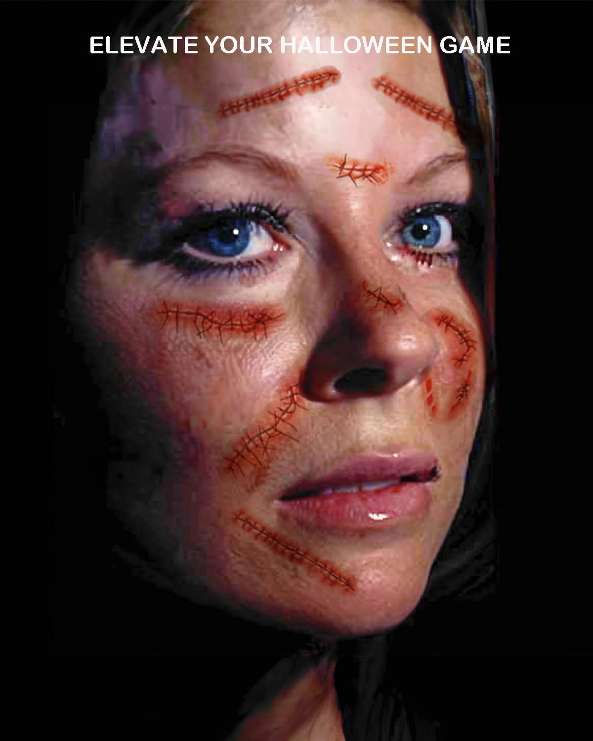 Gibaniza Realistic Fake Bloody Wound Scar Sticker 5PC