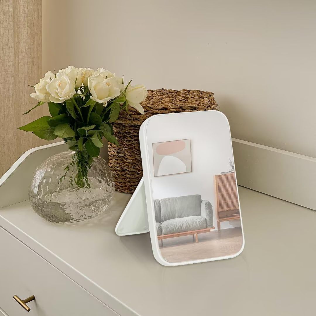 Yatnks 8-Inch Travel Makeup Mirror with Stand