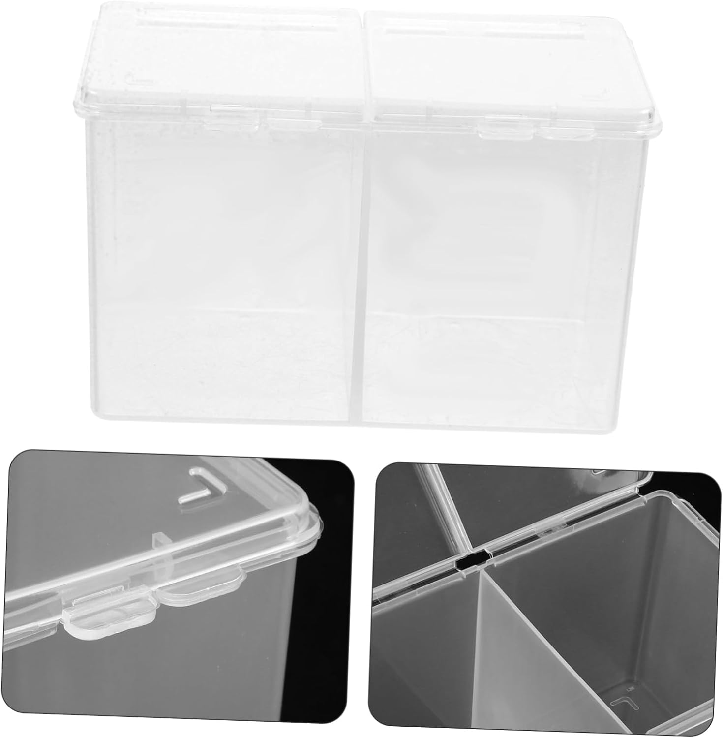 Cotton Pads Holder Case with 2 Compartments