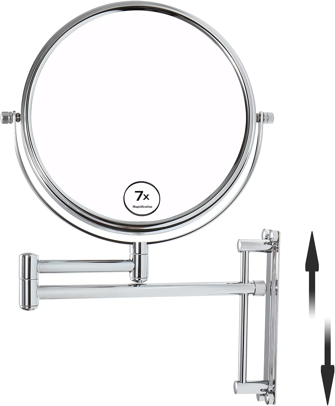 GRASKY 10x Magnifying Wall Mirror with Lights