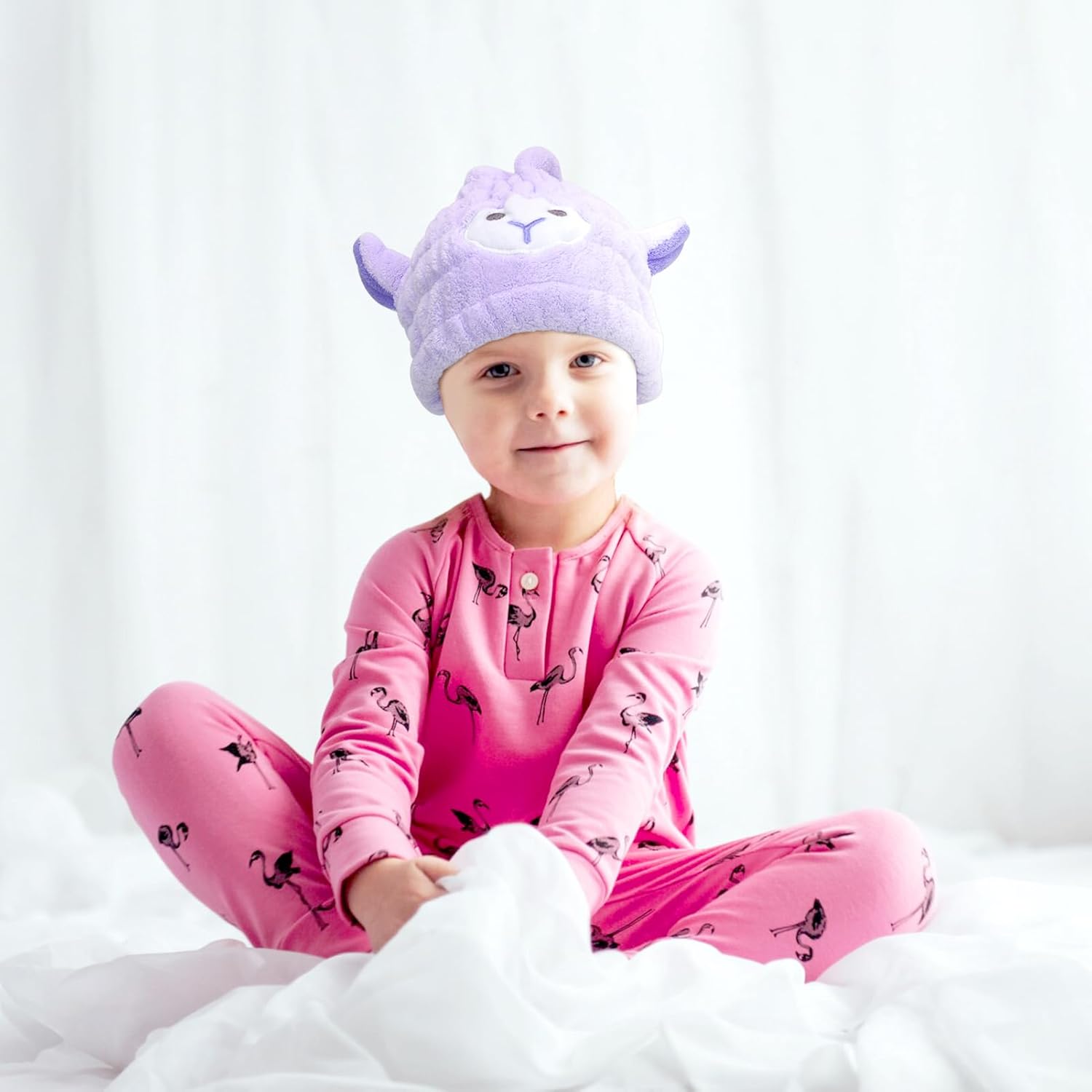 Unaone 2 PCS Microfiber Hair Drying Towel for Kids