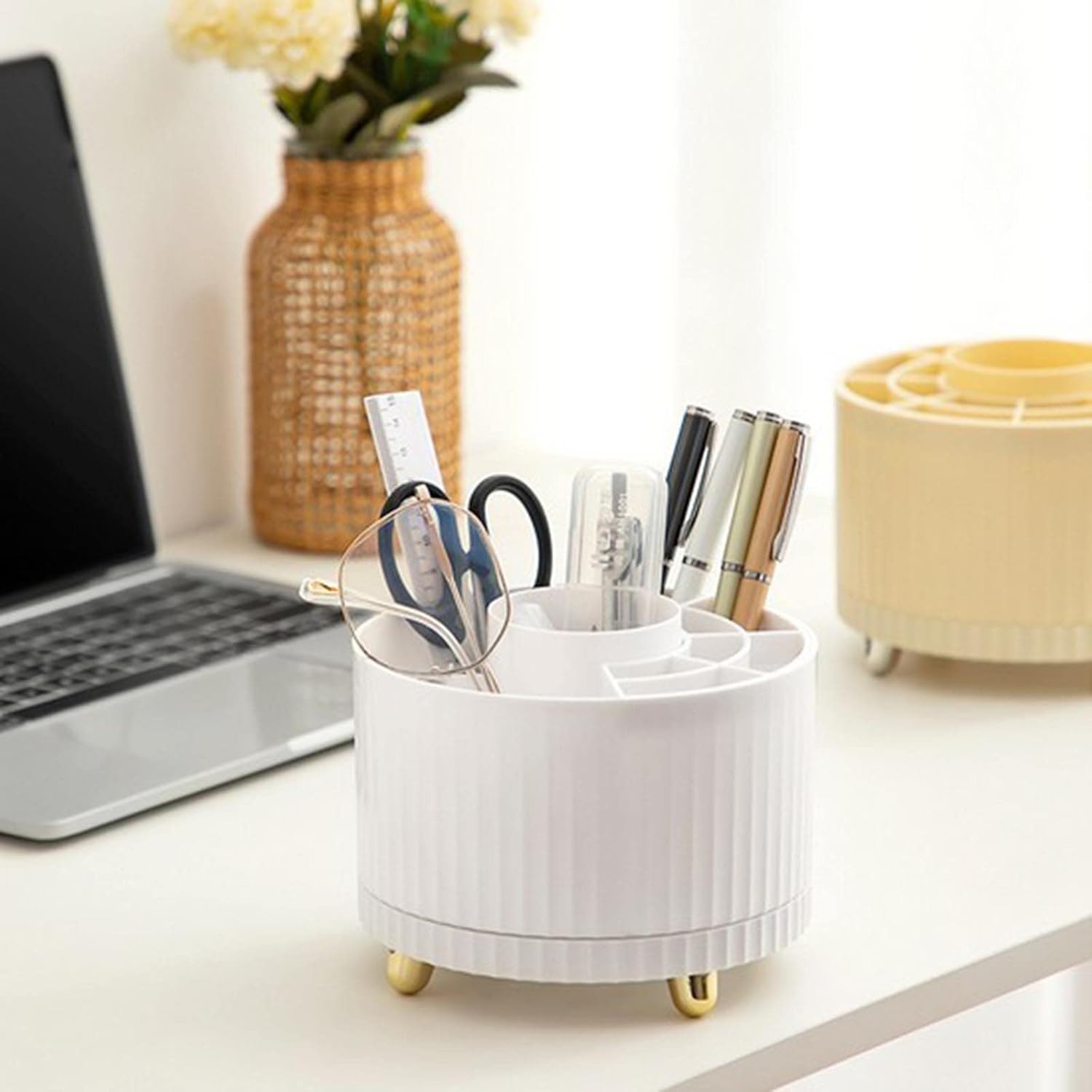 Lovskoo 360 Rotatable Makeup Organizer Box