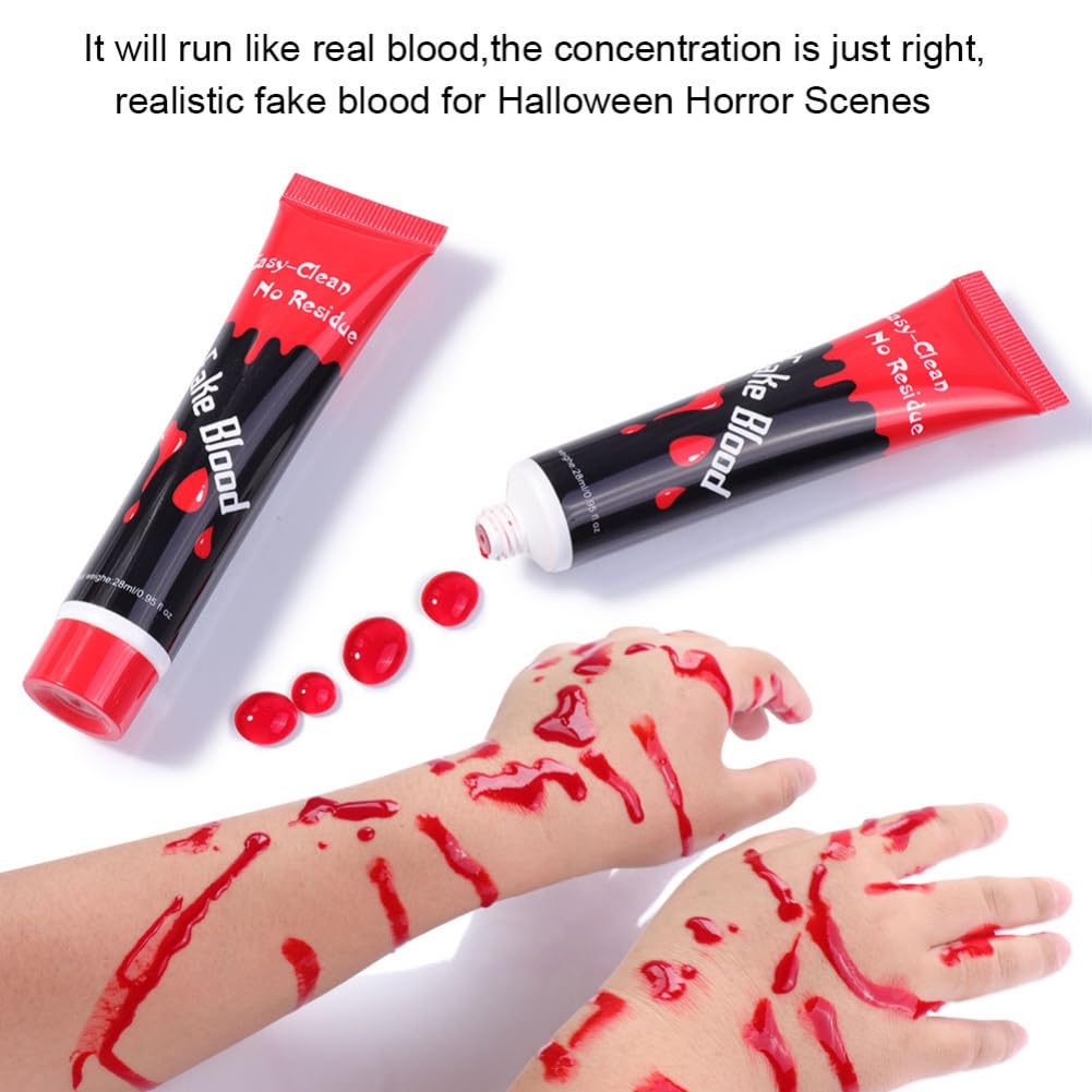 Wenrny Halloween Blood Makeup Kit 3 Pcs