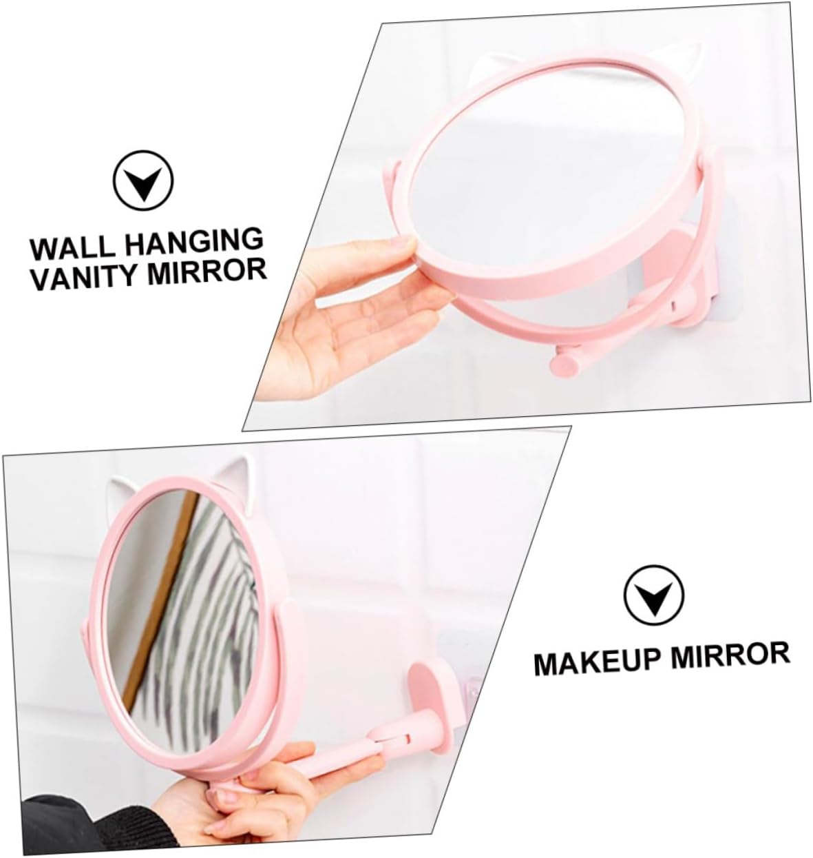 Beatifufu Foldable Wall-Mounted Makeup Mirror