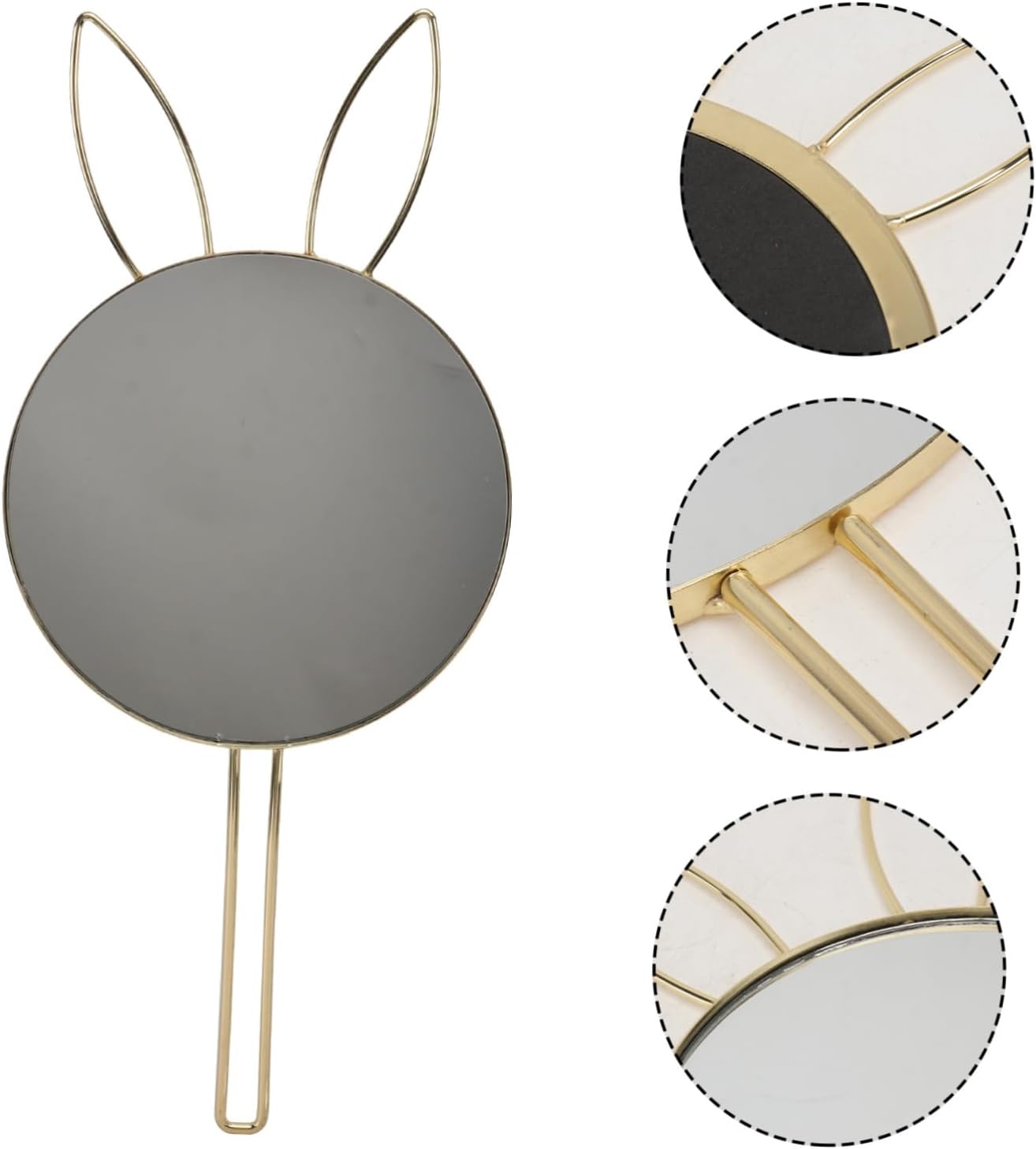 Beaupretty Wall Mounted Bunny Ear Cosmetic Mirror