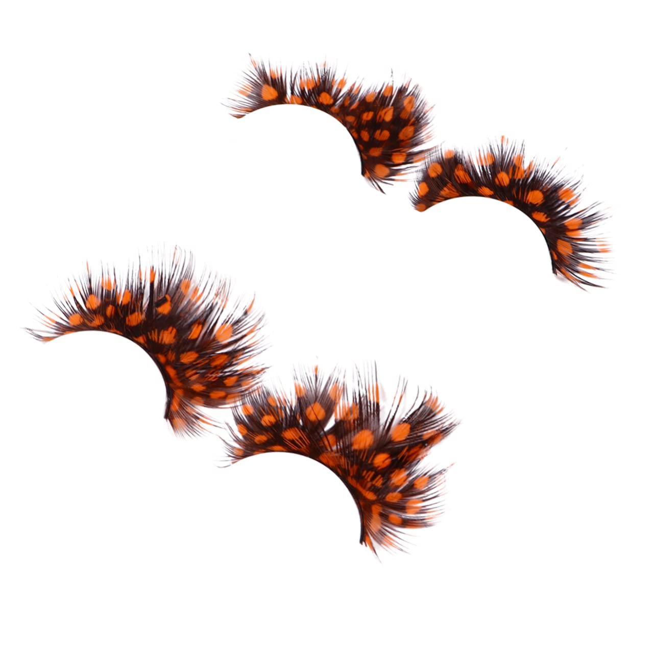 BELLIFFY 2 Pairs Exaggerated False Eyelashes for Halloween Costumes