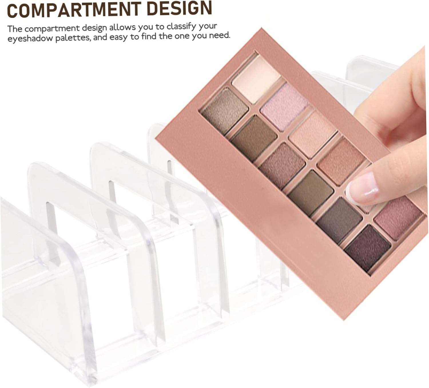 Healeved Cosmetic Case for Eyeshadow Palettes and Makeup Organizing