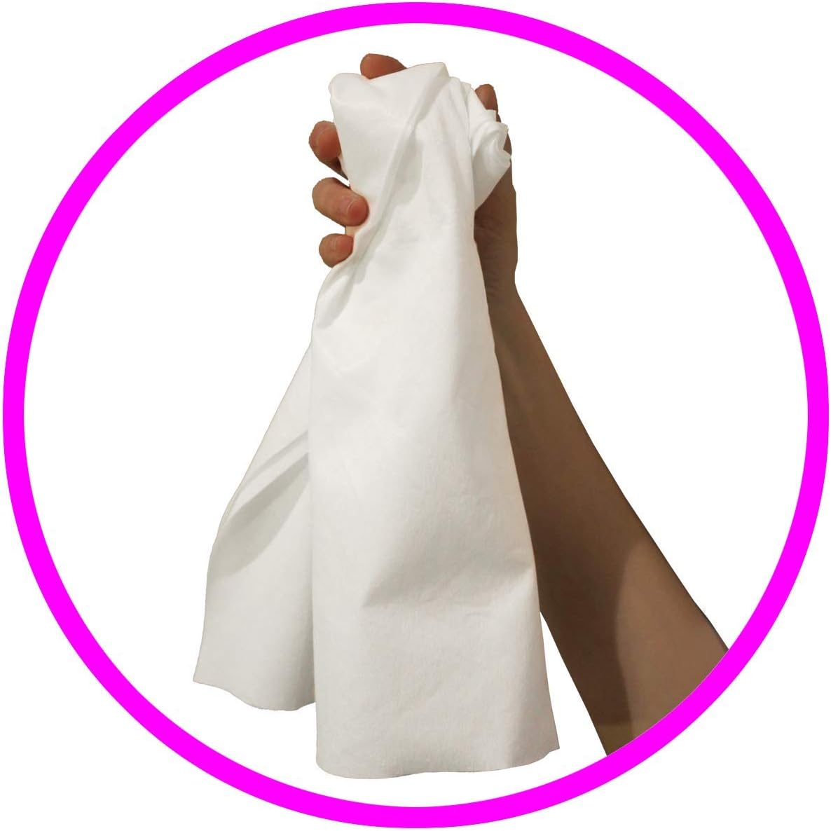 FRAMAR Biodegradable Hair Towels 50 Count Soft Absorbent