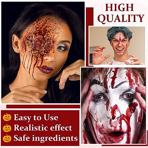 QIUFSSE Fake Blood Makeup Spray for Halloween SFX Cosplay