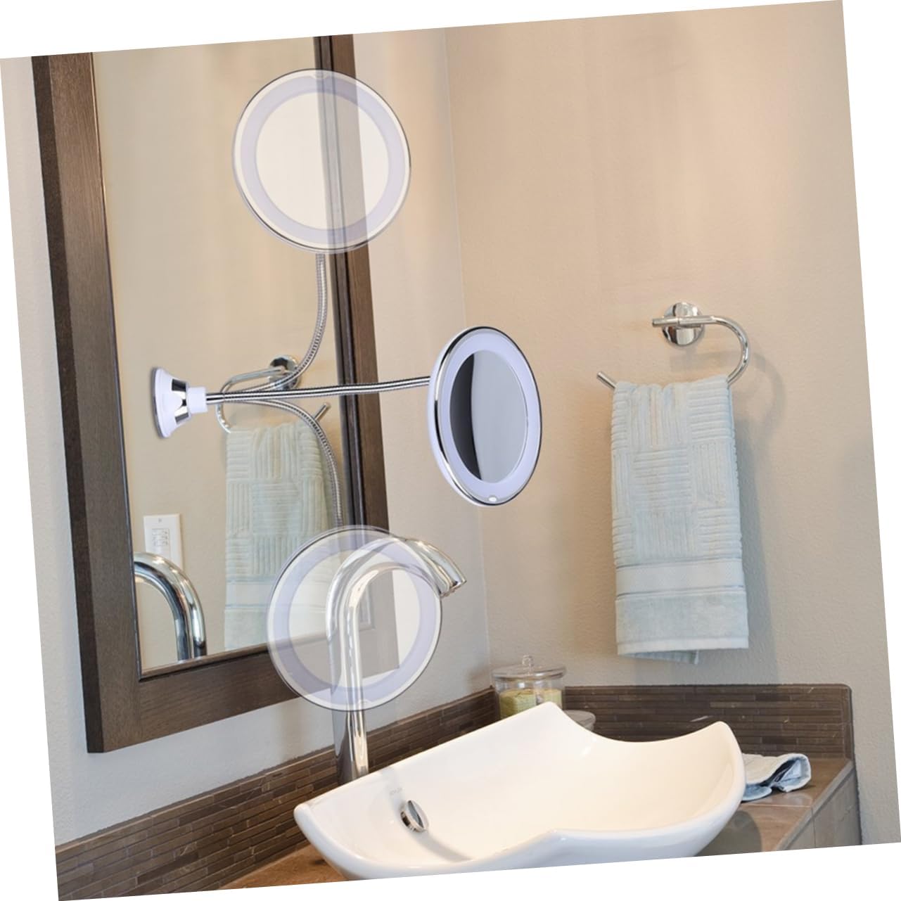 Angoily 10x Magnification LED Mirror for Makeup and Vanity